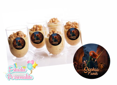 Adesivo para copinho de brigadeiro Valente