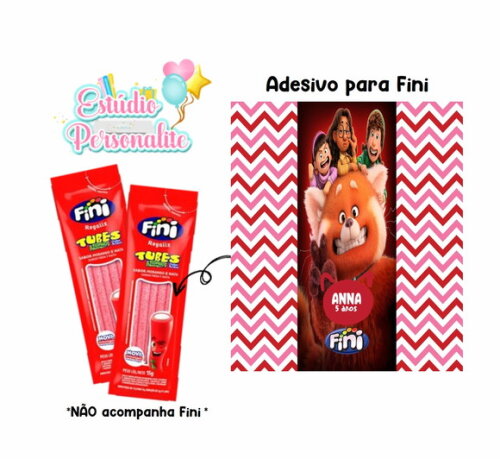 Adesivo para Fini Tubes Red: Crescer É Uma Fera