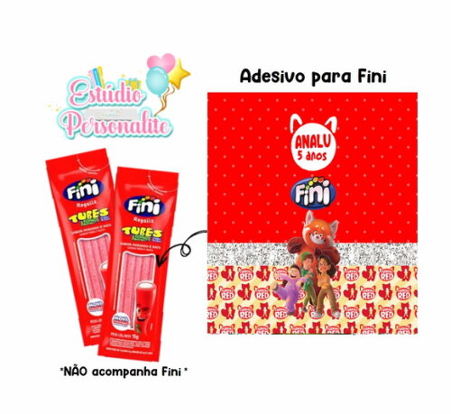 Adesivo para Fini Tubes Red: Crescer É Uma Fera