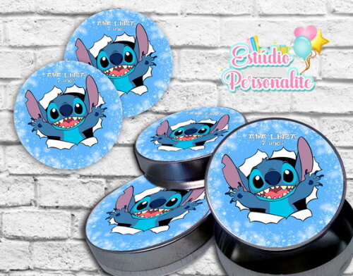 Adesivo para Latinha Stitch