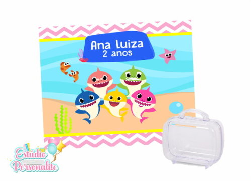 Adesivo para Maletinha Baby Shark
