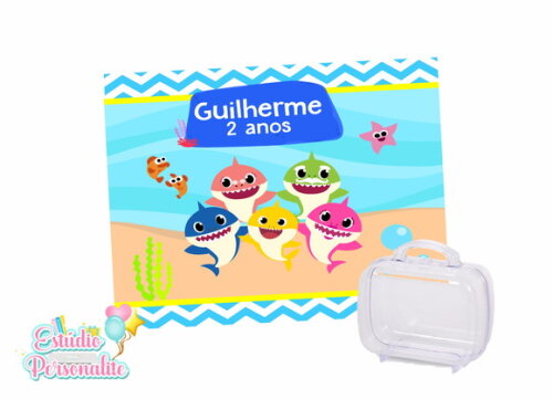 Adesivo para Maletinha Baby Shark