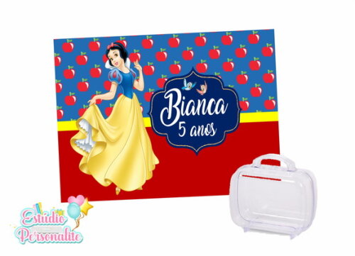 Adesivo para Maletinha Branca de Neve