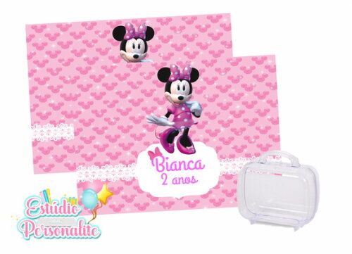 Adesivo para Maletinha Kraft Minnie