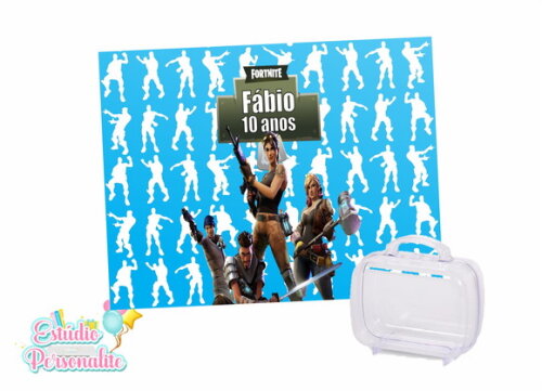 Adesivo para Maletinha Fortnite