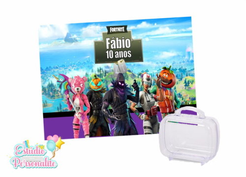 Adesivo para Maletinha Fortnite