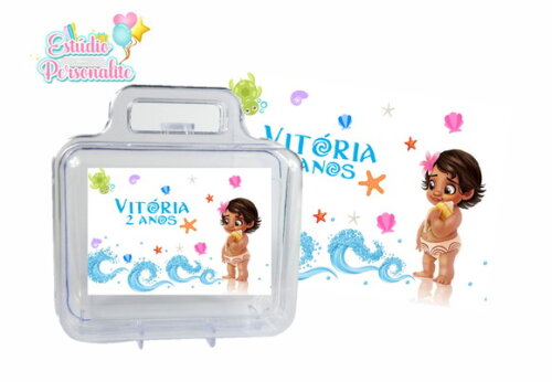 Adesivo para maletinha Moana Baby