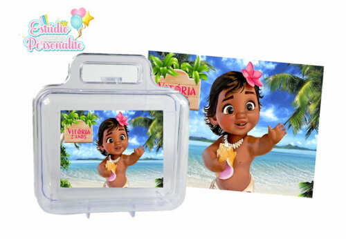 Adesivo para maletinha Moana Baby