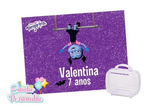 Adesivo para maletinha Vampirina