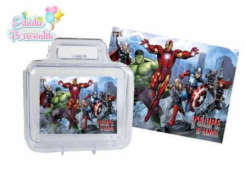 Adesivo para maletinha Vingadores