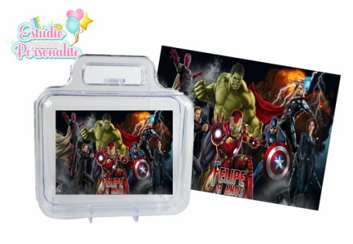 Adesivo para maletinha Vingadores