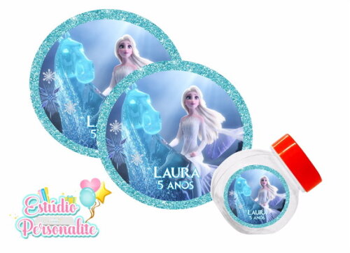 Adesivo para Mini Baleiro Frozen 2