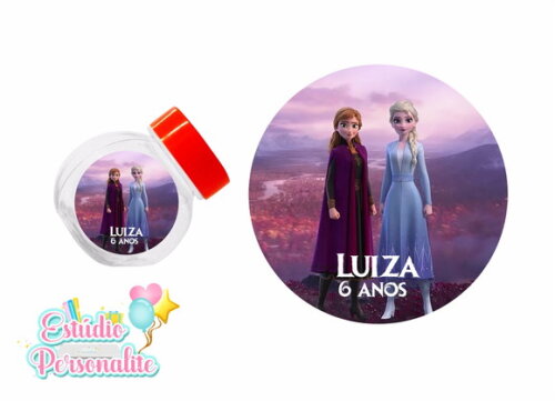 Adesivo para Mini Baleiro Frozen 2