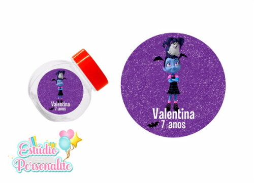Adesivo para Mini Baleiro Vampirina