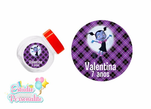 Adesivo para Mini Baleiro Vampirina