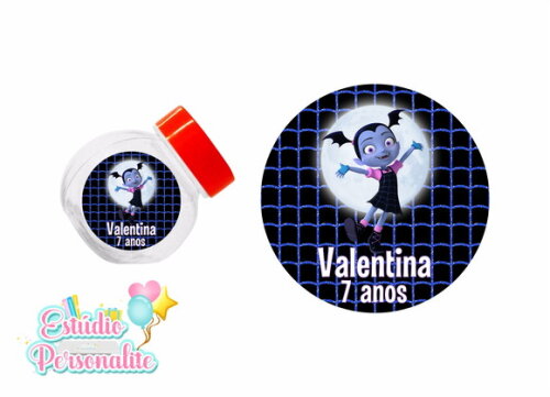 Adesivo para Mini Baleiro Vampirina