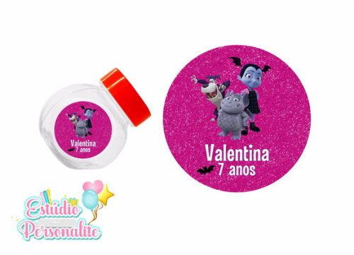 Adesivo para Mini Baleiro Vampirina