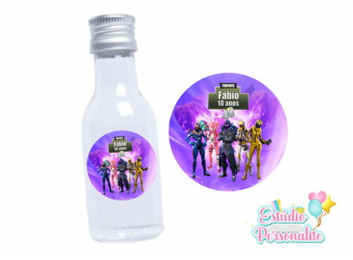 Adesivo para Mini Garrafinha Fortnite