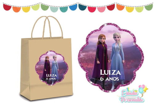 Adesivo para Sacola Kraft Frozen 2