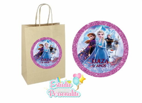 Adesivo para Sacola Kraft Frozen 2