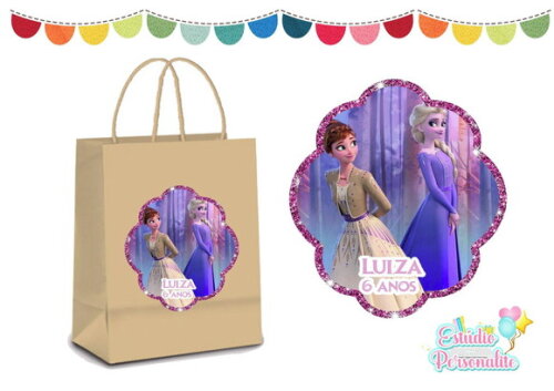 Adesivo para Sacola Kraft Frozen 2