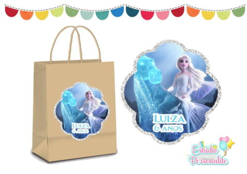Adesivo para Sacola Kraft Frozen 2