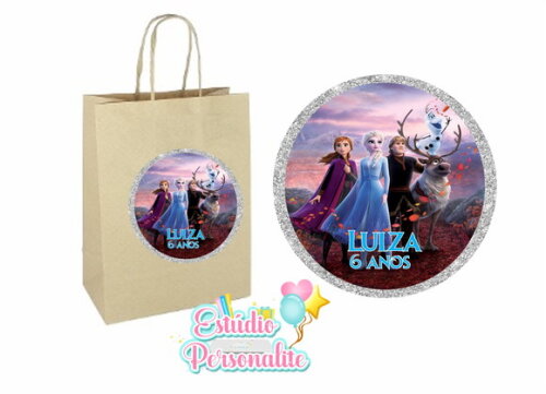 Adesivo para Sacola Kraft Frozen 2