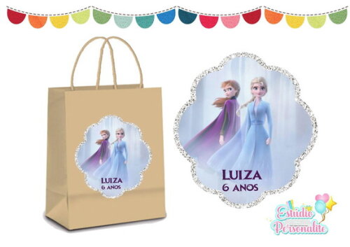 Adesivo para Sacola Kraft Frozen 2