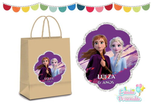 Adesivo para Sacola Kraft Frozen 2