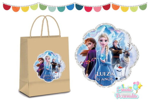 Adesivo para Sacola Kraft Frozen 2