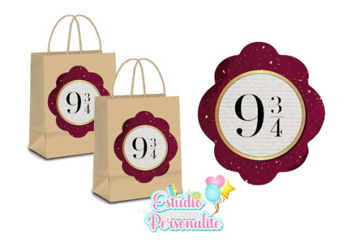 Adesivo para Sacola Kraft Harry Potter