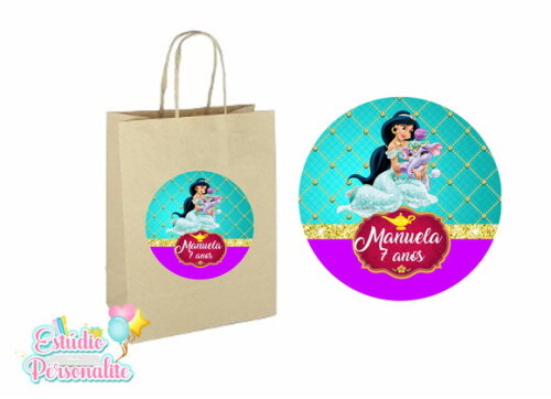 Adesivo para Sacola Kraft Jasmine