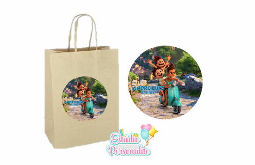 Adesivo para Sacola Kraft Luca Disney