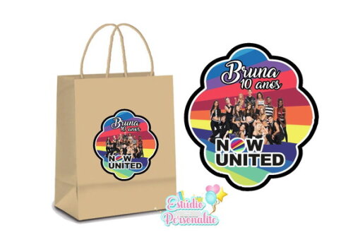 Adesivo para Sacola Kraft Now United