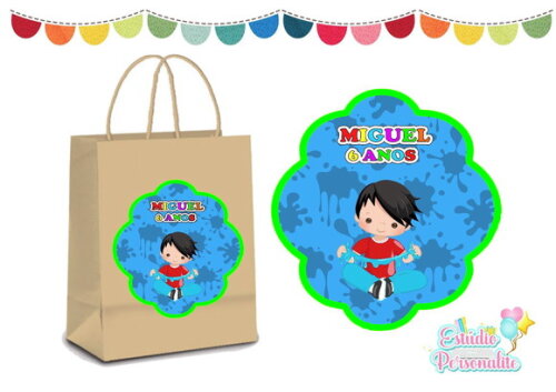 Adesivo para Sacola Kraft Slime