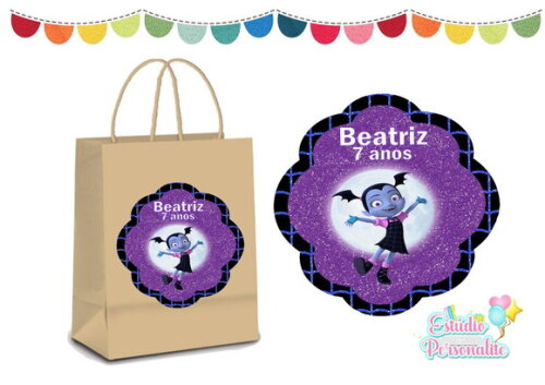 Adesivo para sacola kraft Vampirina