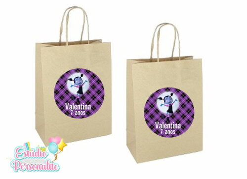 Adesivo para sacola kraft Vampirina