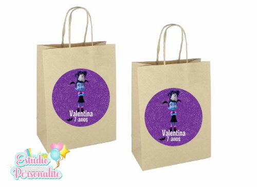 Adesivo para sacola kraft Vampirina