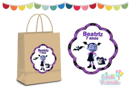 Adesivo para Sacola Kraft Vampirina