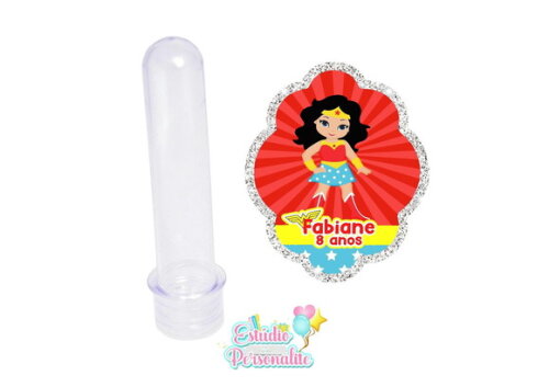 Adesivo para Tubete Mulher Maravilha