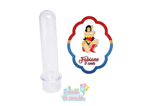 Adesivo para Tubete Mulher Maravilha