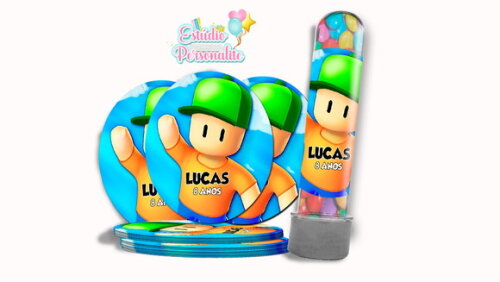 Adesivo para Tubete Stumble Guys