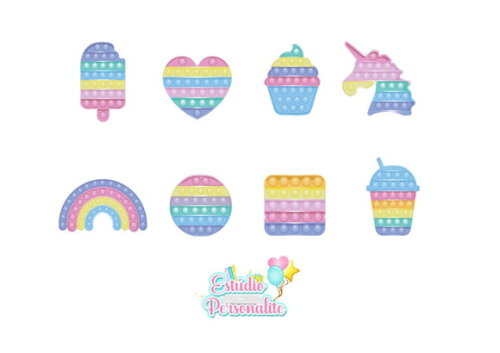 Aplique de Papel Fidget Toys Pop It