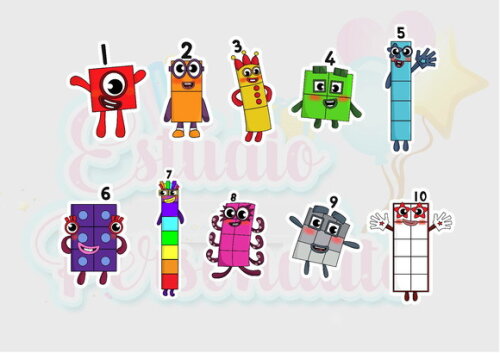 Aplique Numberblocks