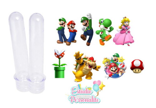 Aplique para Tubete Mario Bros