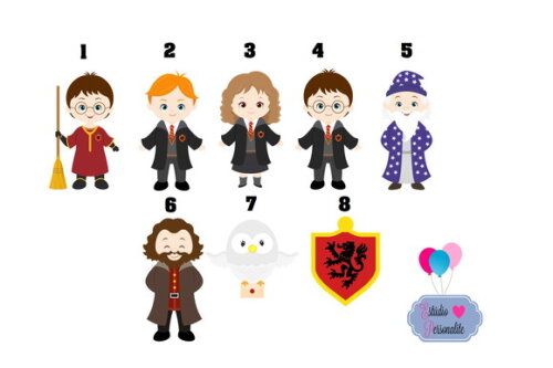 Apliques Harry Potter Mod.2