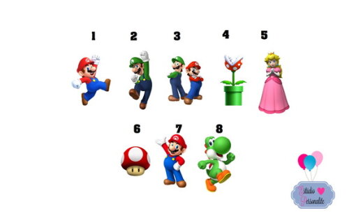 Apliques Mario Bros