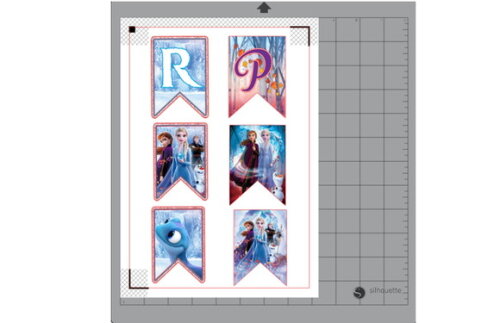 Arquivo de corte - Bandeirola Frozen 2