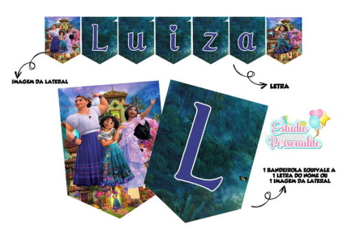 Bandeirola Encanto Disney