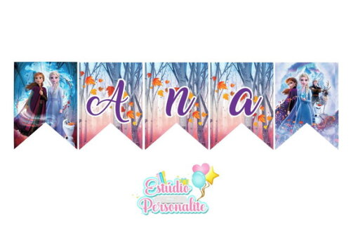 Bandeirola Frozen 2